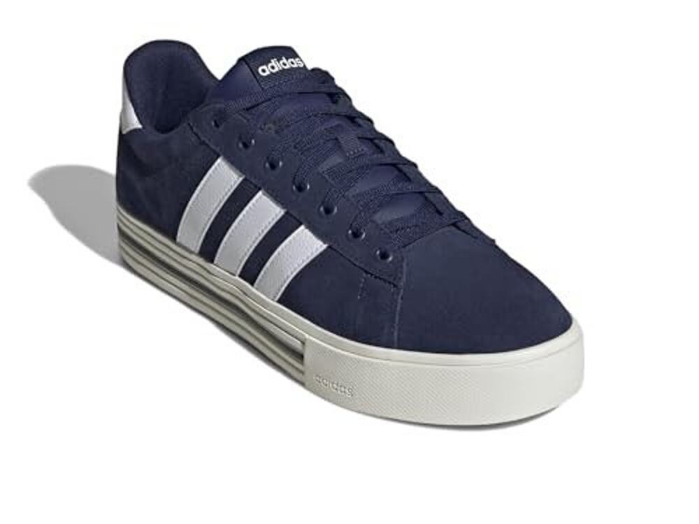 Adidas Men's Daily 4.0 Sneakers (Dark Blue/White/Off White)